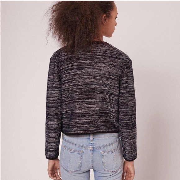 rag&bone Rosalie Cropped Zip-Front Sweater Jacket - Picture 3 of 13